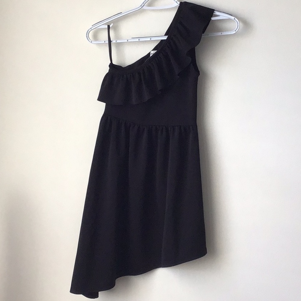 Abercrombie Girls Black Asymmetrical Dress
